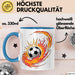 Fußballfan Tasse Geschenkidee für Fußballliebhaber Blau Trendation