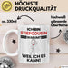 Stiefcousin Geschenk Tasse Lustiger Spruch Ich Bin Stiefcousin Warum Weil Ich Es Kann Geschenkidee Bester Stiefcousin Geburtstag Kaffee-Becher Weiß Trendation