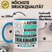 Tierliebhaber Geschenk Tasse Lustiger Spruch Erheben Sie Sich Der Tierliebhaber Betritt den Raum Blau Trendation