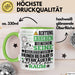Hundebedarfsverkäufer Geschenk Tasse Lustiger Spruch Erheben Sie Sich Der Hundebedarfsverkäufer Betritt den Raum Grün Trendation
