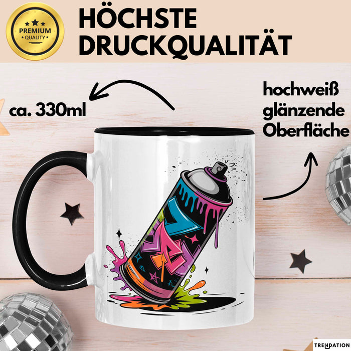 Graffiti Künstler Tasse Geschenkidee für Streetart Fan Trendation