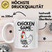 Sarkistisches Huhn Tasse Geschenk Lustige Geschenkidee Spruch Hühnerspiel Schau Nicht Auf Das Huhn Weiß Trendation