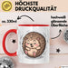 Igel Liebhaber Tasse Geschenkidee für Tierfreunde Rot Trendation