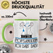 Geschenk für Popsängerin Tasse Lustige Geschenkidee Geburtstag Ich Bin Popsängerin Ich Darf Das Grün Trendation