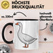 Gans Tier Gänse Bauer Tasse Becher Geschenk Lustige Geschenkidee Spruch Schwarz Trendation