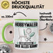 Hobbymaler Tasse Geschenk für Hobbymaler Der Mann Der Alles Kann Geschenkidee zum Geburtstag Grün Trendation