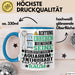 Aquarium-Enthusiast Geschenk Tasse Lustiger Spruch Erheben Sie Sich Der Aquarium-Enthusiast Betritt den Raum Blau Trendation