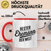 Guter Ehemann Verheiratete Männer Jungen Tasse Becher Geschenk Lustige Geschenkidee Spruch Bester Ehemann Der Welt Rot Trendation