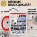 Rennfahrer Geschenk Tasse Lustiger Spruch Erheben Sie Sich Der Rennfahrer Betritt den Raum Rot Trendation