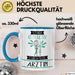 Ärztin Tasse Geschenk Becher Stark Attraktiv Furchtlos Ärztin Lustige Geschenkidee Blau Trendation