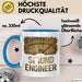 Toningenieur Ingenieurwesen Tasse Geschenk Lustige Geschenkidee Spruch Tontechniker Vu Meter Blau Trendation