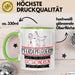 Pferdepflegerin Weil Es Keinen Schöneren Beruf Gibt Tasse Geschenk für Eine Pferdepflegerin Lustig Grün Trendation