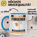 Forscher Tasse Geschenk für Forscher Geburtstag Lustiger Spruch Kaffee-Becher Was Ist Deine Superkraft Blau Trendation