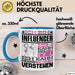 Influencer Geschenk Tasse Geschenkidee für Influencer Geburtstag Lustiger Spruch Ich Bin Influencer Ich Kann Es Dir Erklären Aber Nicht Für Dich Verstehen Funny Blau Trendation