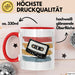 Retro Vintage Kassette Tasse Geschenk Lustige Geschenkidee Spruch Rot Trendation