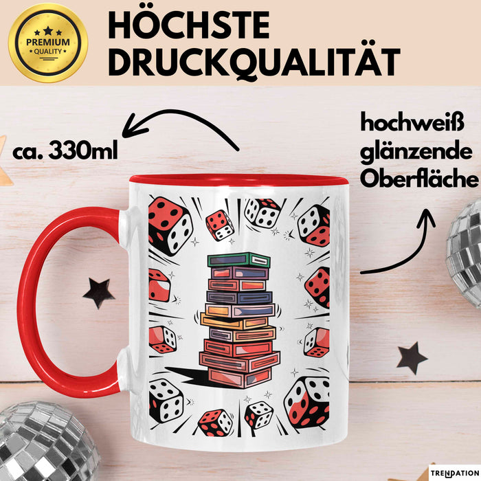 Brettspiel Fan Tasse Geschenk Lustige Geschenkidee Spruch Für Tischspiel Spieler Rot Trendation