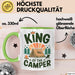 Camper Camping Tasse Geschenk Lustige Geschenkidee Spruch Kinf OF The Camper Grün Trendation
