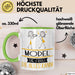 Model Geschenk Tasse Becher Die Frau Die Allen Kann Geschenkidee für eine Model Lustig Grün Trendation