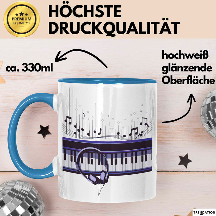 Musiker Tasse Geschenk Lustige Geschenkidee Spruch Für Musik Schaffende Blau Trendation