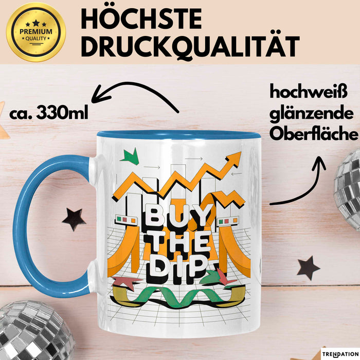 Börsen Analyst Tasse Geschenk Lustige Geschenkidee Spruch Für Markt Denker Blau Trendation