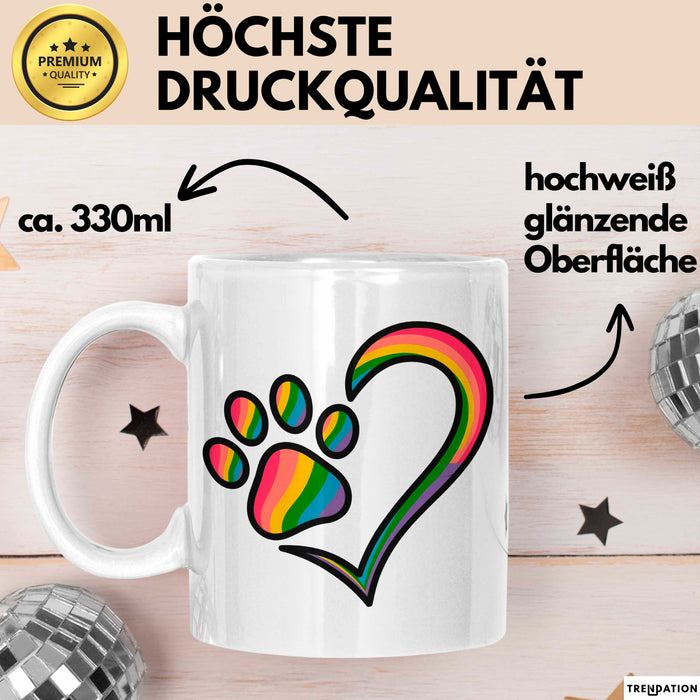 Hund Tierliebhaber Tasse Geschenk Lustige Geschenkidee Spruch Weiß Trendation