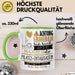 Pilates-Enthusiastin Tasse Geschenk Lustiger Spruch Bitte Erheben Sie Sich Seine Majestät Die Pilates-Enthusiastin Betritt Den Raum Grün Trendation