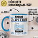 Surferin Tasse Geschenk Ich Bin Surferin Warum Weil Ich Es Kann Geschenkidee Geburtstag Blau Trendation