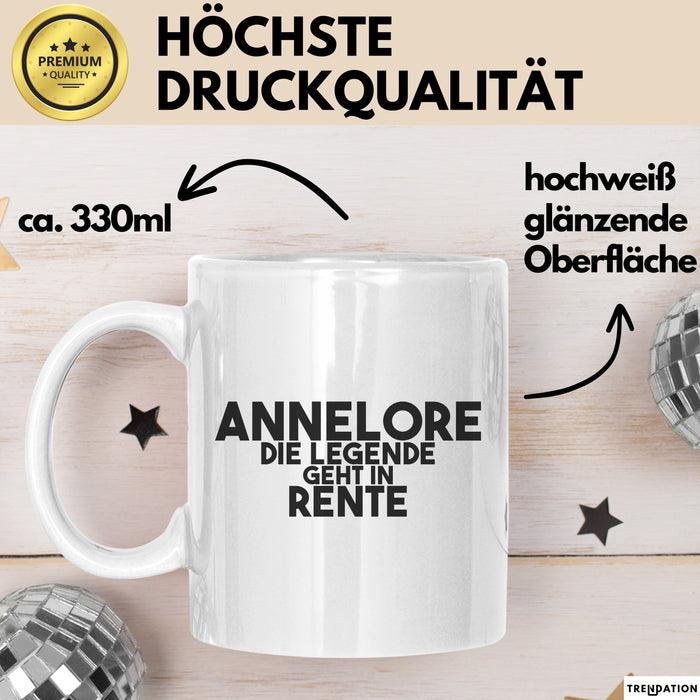 Annelore Tasse Annelore – Die Legende Geht In Rente Geschenk