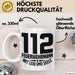 Feuerwehr Tasse Geschenk 112 Feuerwehrmann Mit Leib Und Seele Becher Weiß Trendation