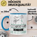 Country-Fan Geschenk Tasse Becher Die Frau Die Allen Kann Geschenkidee für eine Country-Fan Lustig Blau Trendation