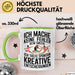 Tanzen Tänzer Tasse Geschenk Ich mache keine Fehler Geschenkidee Lustig Grün Trendation