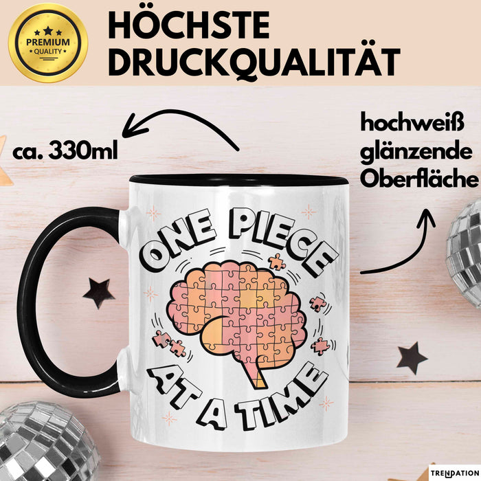 Puzzle Süchtiger Tasse Geschenk Lustige Geschenkidee Spruch Für Gehirn Knobler Trendation