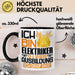 Elektriker Ausbildung Tasse Geschenk Ich Bin Elektriker In Der Ausbildung Ich Darf Das Geschenkidee Spruch Schwarz Trendation