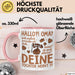 Oma Großmutter Tasse Becher Geschenk Lustige Geschenkidee Spruch Hallo Oma Deine Tochter Nervt Rosa Trendation
