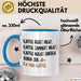 Kaffeetrinker Liebhaber Tasse Geschenk Lustige Geschenkidee Spruch Kaffee Redet Nicht Kaffee Jammert Nicht Blau Trendation
