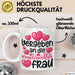 Valentinstag Tasse "Vergeben an die wundervollste Frau" Geschenkidee Weiß Trendation