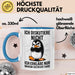 Sarkastischer Pinguin Tasse Geschenk Lustige Geschenkidee Spruch Ich Diskutiere Nicht Ich Erkläre Nur Warum Ich Rcht Habe Blau Trendation