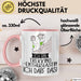 Geschenk für Trekking-Enthusiastin Tasse Lustige Geschenkidee Geburtstag Ich Bin Trekking-Enthusiastin Ich Darf Das Rosa Trendation
