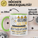 Reittherapeutin Tasse Geschenk Lustig Abstand Halten Hochleistungs-Reittherapeutin Mit Drang Zur Perfektion Bei Der Arbeit Grün Trendation
