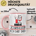 Geschenk für Journalistin Tasse Lustige Geschenkidee Geburtstag Ich Bin Journalistin Ich Darf Das Rosa Trendation