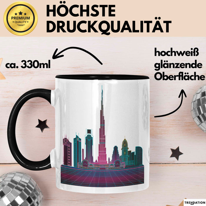 Dubai VAE Burj Khalifa Tasse Geschenk Lustige Geschenkidee Spruch Trendation