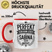 Sabina Tasse Geschenk Perfekt Sein Kann Jeder Geschenkidee Geburtstag Rot Trendation
