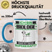 Biologe Tasse Geschenk für Biologe Geburtstag Lustiger Spruch Kaffee-Becher Was Ist Deine Superkraft Blau Trendation