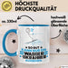 Wasserskifahrer Geschenk Tasse So Gut Kann Nur Ein Wasserskifahrer Aussehen Geschenkidee Kaffee-Becher Blau Trendation