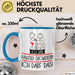 Geschenk für Haustier-Tätowiererin Tasse Lustige Geschenkidee Geburtstag Ich Bin Haustier-Tätowiererin Ich Darf Das Blau Trendation