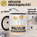 Puzzler Geschenk Tasse Ich Bin Puzzler Aber Sag Doch Einfach Superheld Lustige Geschenkdiee für Puzzler Kaffee-Becher Schwarz Trendation