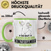 Konzertgänger Geschenk Tasse So Gut Kann Nur Ein Konzertgänger Aussehen Geschenkidee Kaffee-Becher Grün Trendation