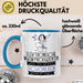 Elektronische Musikproduzentin Weil Es Keinen Schöneren Beruf Gibt Tasse Geschenk für Eine Elektronische Musikproduzentin Lustig Blau Trendation