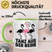 Flamingo Tier Tasse Geschenk Lustige Geschenkidee Spruch Tanz Aus Der Reihe Grün Trendation