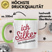 Silke Tasse Geschenk Ich Bin Vollkommen Silke Geschenkidee Geburtstag Grün Trendation